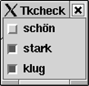 Checkboxen mit Tk und Perl