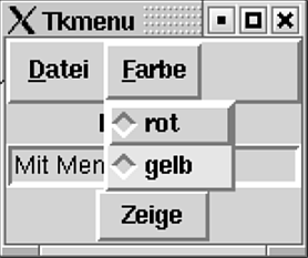 Menüs leicht gemacht mit Tk